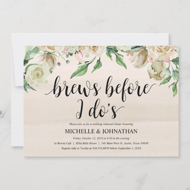 Invitation Nouvel événement de mariage du printemps (Devant)
