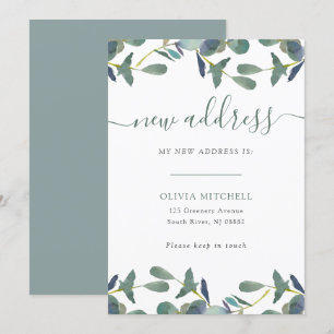 Invitation Nouvelle adresse   Eucalyptus Crest Moving Faire-p