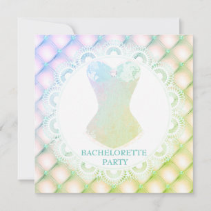 INVITATION NOUVELLE DENRÉE DE DIAMONT DE JOLIE CORSET VERT BL