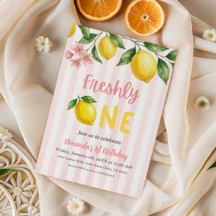 Invitation Nouvelle Limonade Citron Premier Anniversaire Marc