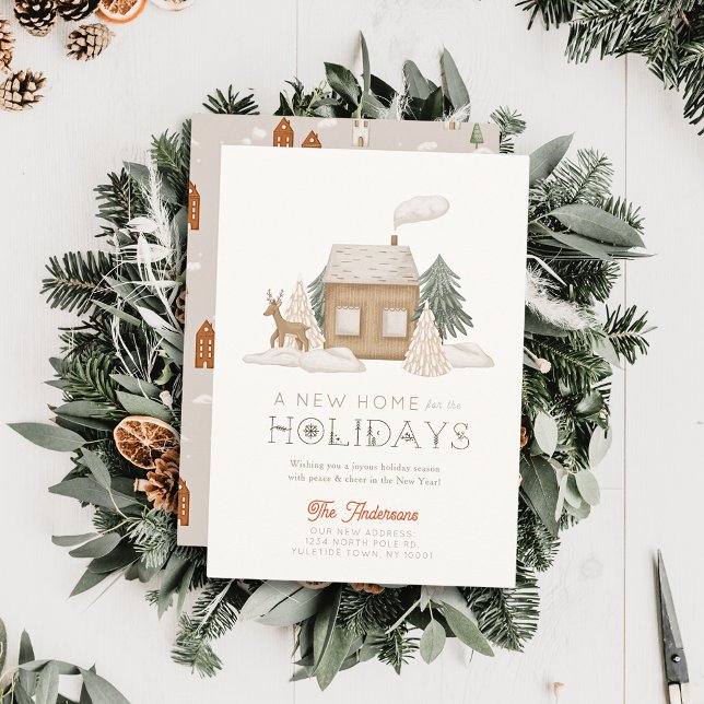 Invitation Nouvelle maison Cosy Winterscape Christmas Holiday (Créateur téléchargé)
