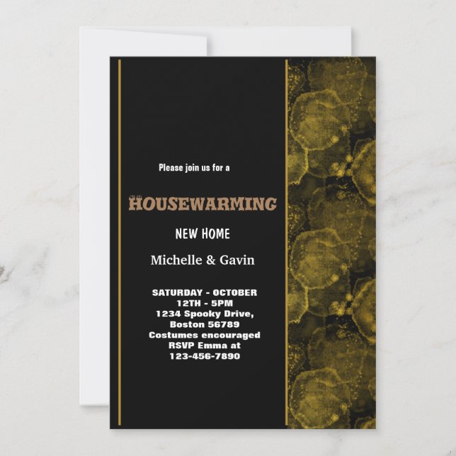 Invitation Nouvelle maison moderne automne automne fête de l' (Devant)