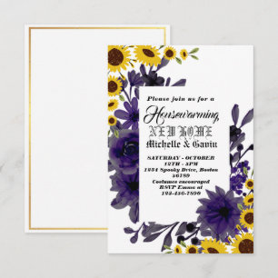 Invitation Nouvelle maison moderne automne pendaison de créma