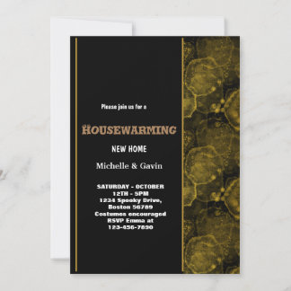 Invitation Nouvelle maison moderne automne pendaison de créma