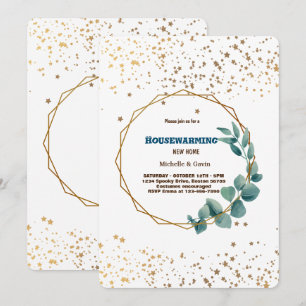 Invitation Nouvelle maison moderne automne pendaison de créma