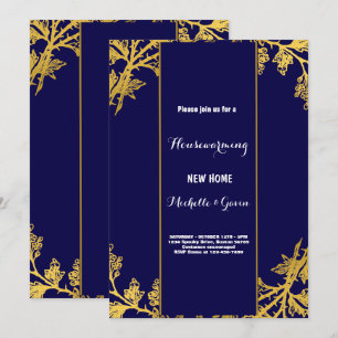 Invitation Nouvelle maison moderne automne pendaison de créma