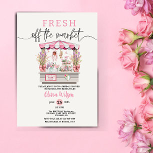 Invitation Nouvellement sur le Marché Fête de Mariage Floral 