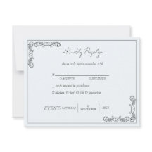 "Novembre Elegance" Mariage personnalisable RSVP