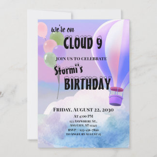 Invitation Nuage 9