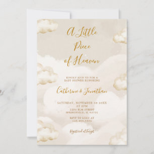 Invitation Nuage Boho Un Petit Morceau De Ciel Baby Shower