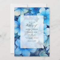 Nuances de Mariage floral bleu