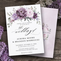 Nuances de pourpre Dusty fleurs Moody Floral Maria