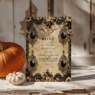 Invitation Nuit baroque gothique d'Halloween