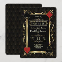 Nuit de Casino Glam Or Art Déco 20s Gatsby Mariage