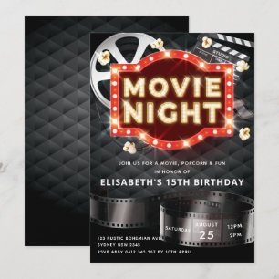 Invitation Nuit de cinéma Luxe