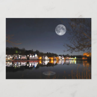 Invitation Nuit de Noël sur Boathouse Row Philadelphia Invita