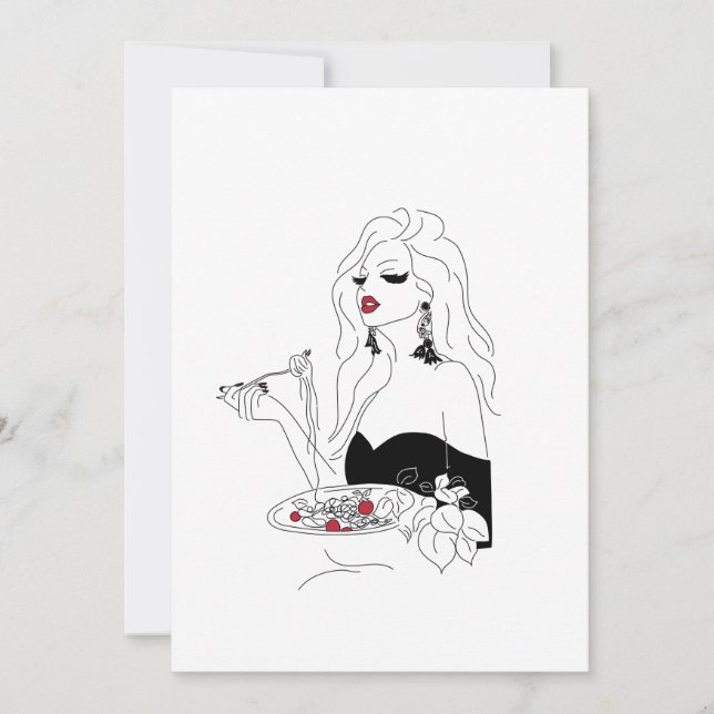 Invitation Nuit de pâtes (Devant)