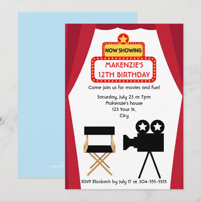 Invitation Nuit des films (Devant / Derrière)