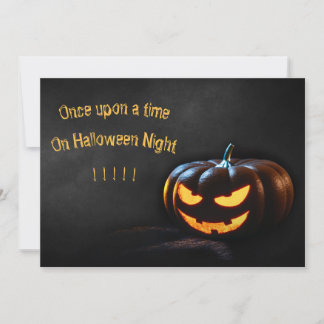 Invitation Nuit d'horreur Déplaisante Citrouille d'Halloween