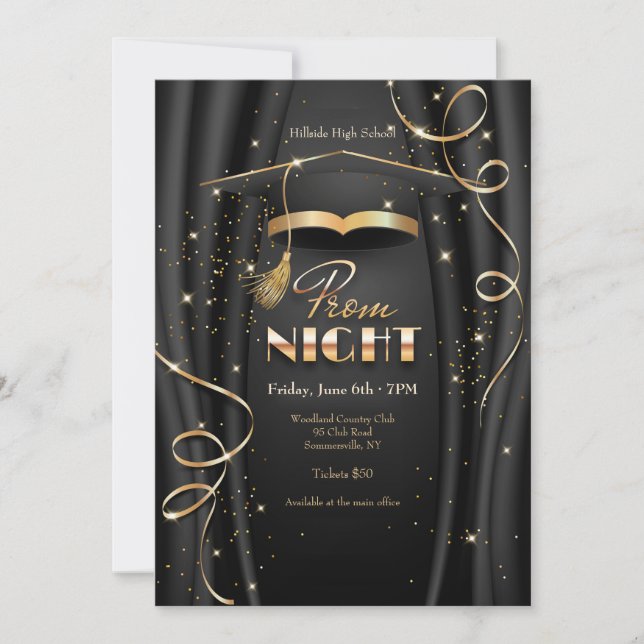 Invitation Nuit du bal (Devant)