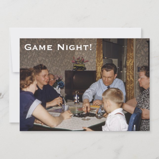 Invitation Nuit du jeu de société (Devant)