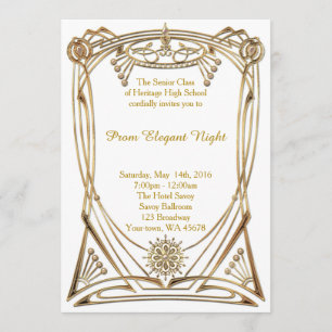 Invitation Nuit élégante du Prom