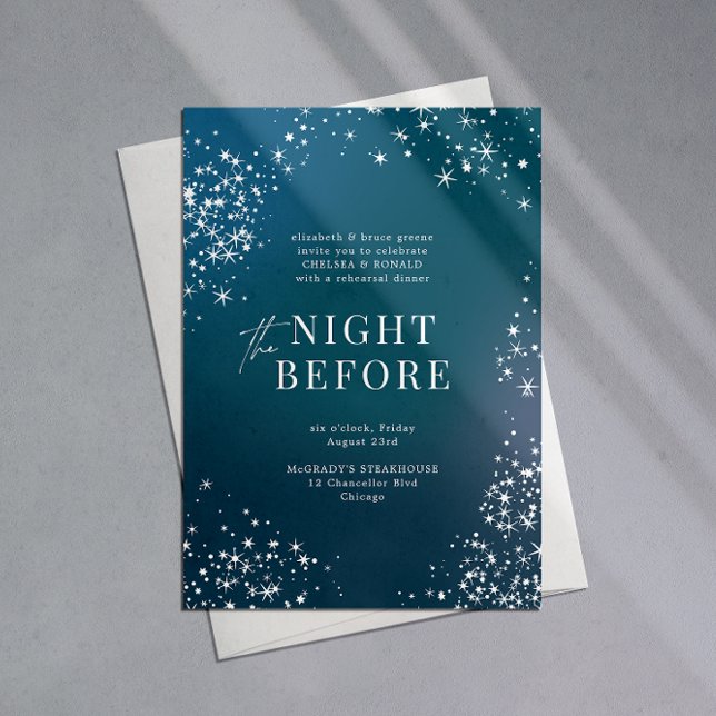 Invitation Nuit étoilée Avant Le Dîner De La Répétition (Créateur téléchargé)
