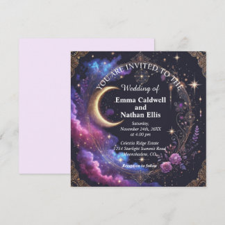 Invitation Nuit étoilée de mariage