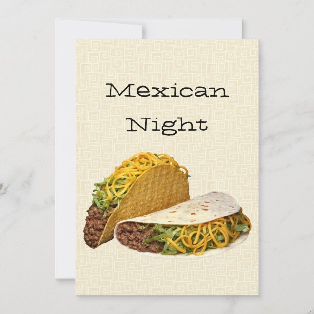Invitation Nuit mexicaine (Devant)