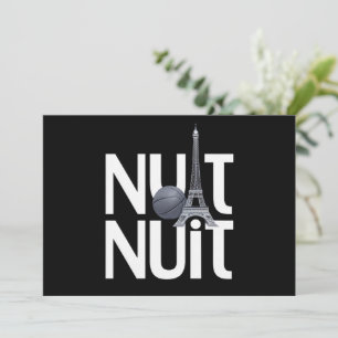 Invitation Nuit Nuit Basket-Ball Nuit Word Français Tour Pari