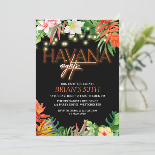 Invitation Nuits de La Havane, Fête Nuits de La Havane, Invit