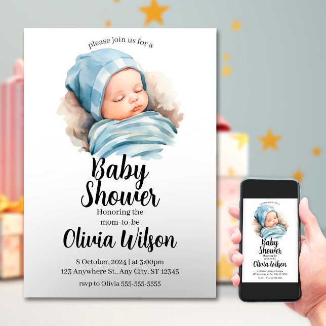 Invitation numérique baby shower (Créateur téléchargé)