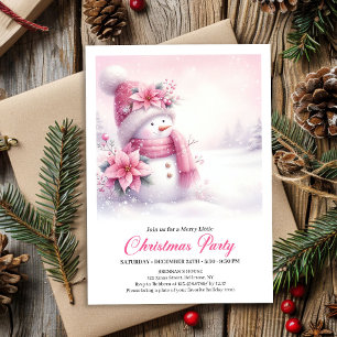 Invitation numérique de Noël pour enfants Bonhomme