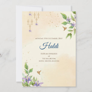 Invitation numérique Haldi & carte de mariage indi