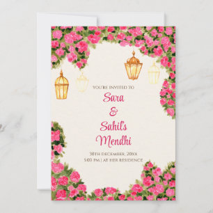 Invitation numérique Mehendi & Carte d'invitation 