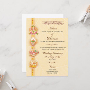 Invitation numérique pour mariage indien