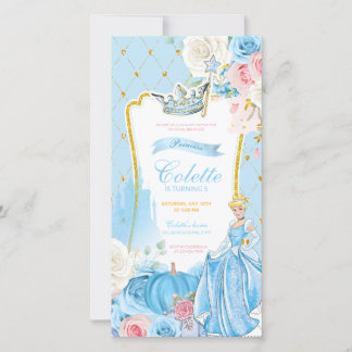 Invitation numérique princesse cendrillon