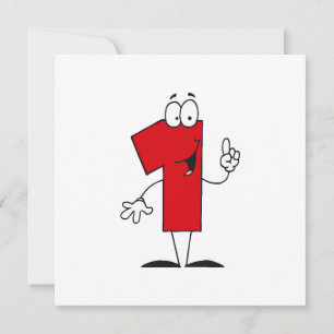 Invitation Numéro 1er Anniversaire T-shirts et cadeaux