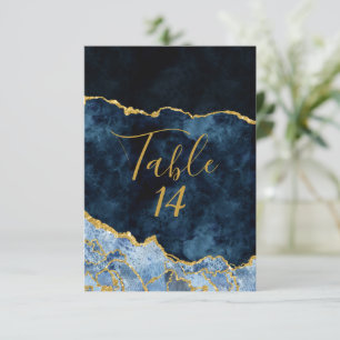 Invitation Numéro de tableau du Mariage de l'Agate de la Mari