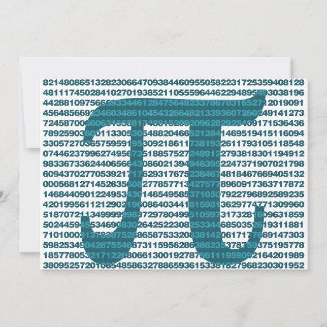 Invitation Numéros de jour Pi (Devant)