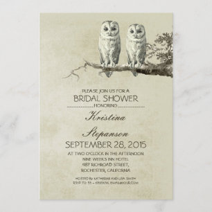 Invitation nuptiale de douche de couples rustiques