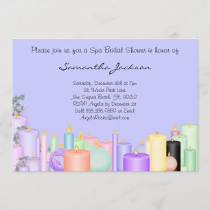 Invitation nuptiale de douche de jeune mariée de