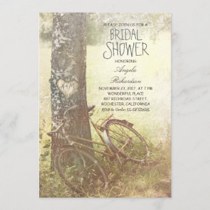 invitation nuptiale de douche de pays rustique