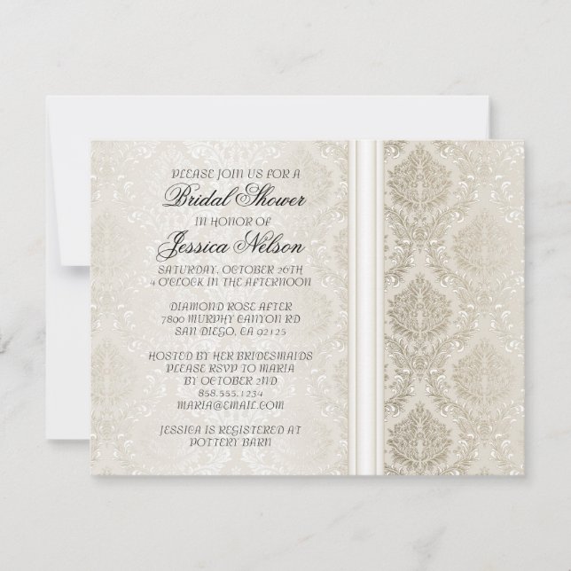 Invitation nuptiale de luxe (Devant)