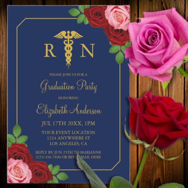 Invitation Nurse Graduation (Créateur téléchargé)