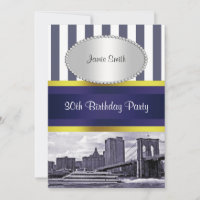 NYC Skyline Brooklyn Bridge Bateau Blue Wt2 Annive