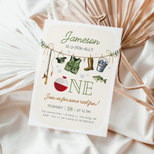 Invitation O-fish-ally One Pêche 1er anniversaire