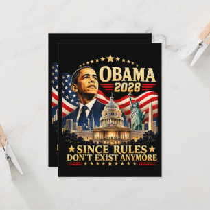 Invitation Obama 2028 Puisque les règles n'existent plus
