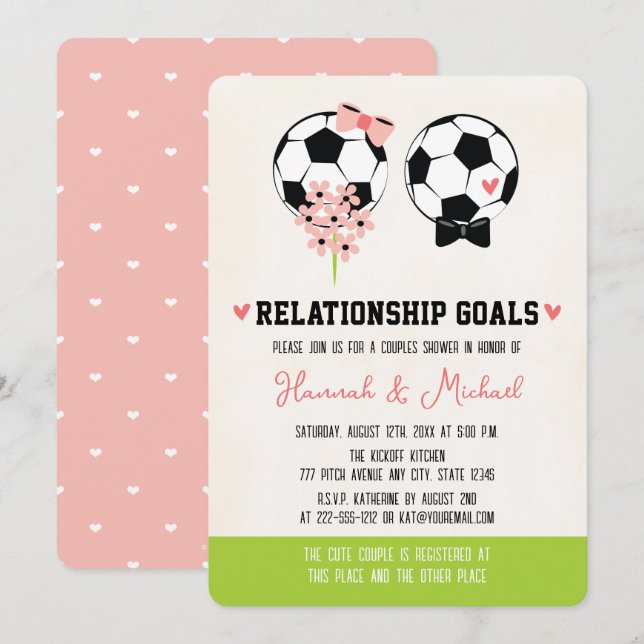Invitation Objectifs Relation Couples de Football Douche (Devant / Derrière)