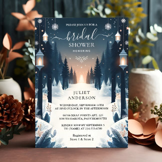 Invitation Obtenez des étoiles de forêt Fête des mariées hive